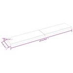 vidaXL Dessus de table bois massif traité bordure assortie