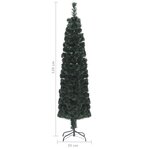 vidaXL Arbre de Noël artificiel mince et support 120 cm fibre optique