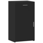 vidaXL Buffet noir 50x42 5x93 cm bois d'ingénierie