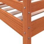 vidaXL Lit haut cire marron 75x190 cm bois de pin massif