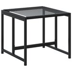 vidaXL Ensemble à manger de jardin 11 Pièces noir résine tressée