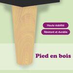 vidaXL Buffet noir 57x35x70 cm bois d’ingénierie