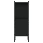 vidaXL Bibliothèque noir 72x28x77 5 cm bois d'ingénierie