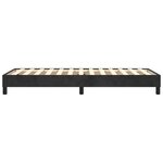 vidaXL Cadre de lit sans matelas noir 100x200 cm velours