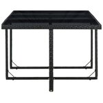 Salon de jardin meuble d'extérieur ensemble de mobilier 11 pièces avec coussins résine tressée noir 02_0015453