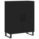vidaXL Buffet noir 69 5x34x90 cm bois d'ingénierie