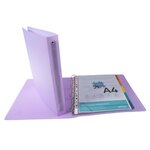 Classeur 4 Anneaux 30 Mm Polypropylène Chromaline Pastel - A4 Maxi - Couleurs Assorties - X 15 - Exacompta