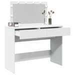 vidaXL Coiffeuse avec LED blanc 100x40x120 cm