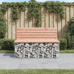 vidaXL Banc de jardin design gabion 103x70x65cm bois massif de douglas