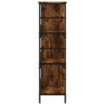 vidaXL Bibliothèque chêne fumé 78 5x33x117 5 cm bois d'ingénierie