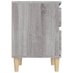 vidaXL Tables de chevet 2 Pièces Sonoma gris 40x35x50 cm