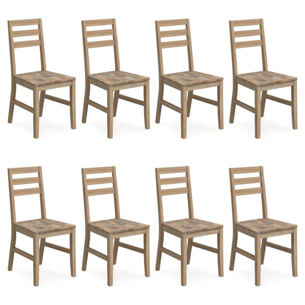 vidaXL Chaises à manger lot de 8 Bois d'acacia massif