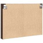 vidaXL Armoire à vitrine chêne marron 80x8 5x58 cm bois d'ingénierie