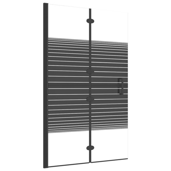 vidaXL Cabine de douche pliable ESG 80x140 cm Noir