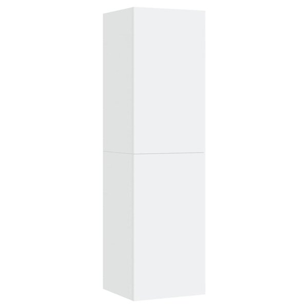 vidaXL Meuble TV Blanc 30 5x30x110 cm Bois d’ingénierie