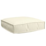 vidaXL Ensemble de coussins en palette de 2 pièces crème en tissu Oxford