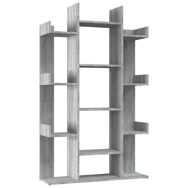 vidaXL Bibliothèque Sonoma gris 86x25 5x140 cm Bois d'ingénierie