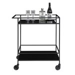 House Nordic Chariot de bar Avery 68x40x59 cm Noir
