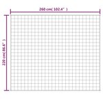 vidaXL Couverture lestée Crème clair 220x260 cm 11 kg Tissu