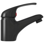 vidaXL Mitigeur de lavabo Noir 13x10 cm