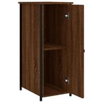 vidaXL Tables de chevet 2Pièces chêne marron 32x42x80cm bois d'ingénierie