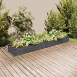 vidaXL Lit surélevé de jardin doublure 240x45x25 cm bois massif sapin