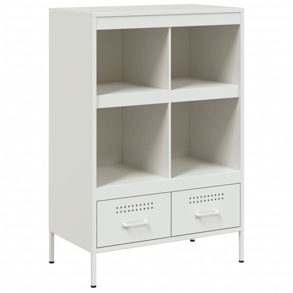 vidaXL Buffet haut blanc 68x39x101 5 cm acier laminé à froid