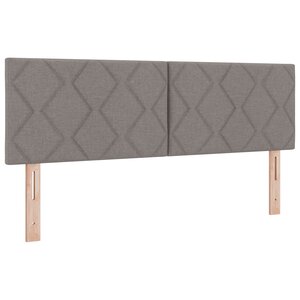 Tête de lit vidaXL Design Blocs Diamants Taupe 140 cm Tissu