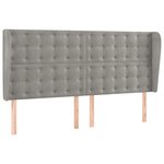vidaXL Sommier à lattes de lit matelas et LED Gris clair 180x200 cm