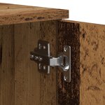 vidaXL Cadre de lit Bois Vieilli 75x190 cm