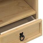 vidaXL Armoire à CD Corona 40x30x110 cm bois de pin massif