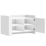 vidaXL Table basse blanc 80x50x50 cm bois d'ingénierie