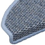 vidaXL Tapis d'escalier autocollants 15 Pièces 65x21x4 cm Bleu
