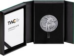 Pièce de monnaie en Argent 2000 Francs g 62.2 (2 oz) Millésime 2025 Lost World coin TRICERATOPS