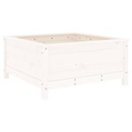vidaXL Jardinière blanc 82 5x82 5x39 cm bois massif de pin