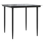 vidaXL Ensemble à manger de jardin 3 Pièces et coussins marron poly rotin