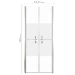 vidaXL Porte de douche ESG demi-dépoli 91x190 cm