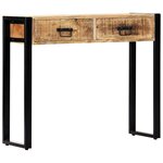 vidaXL Table console 90 x 30 x 75 cm Bois de manguier massif
