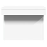 vidaXL Table basse blanc 80x55x40 cm bois d'ingénierie