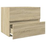 vidaXL Armoire d'évier Chêne sonoma 60x38 5x45 cm Aggloméré