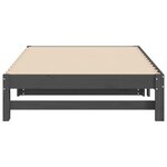 vidaXL Lit coulissant sans matelas gris 2x(90x200) cm