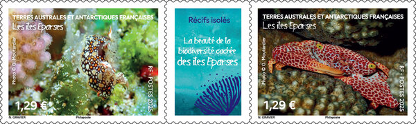 Timbre TAAF - Diptyque - La beauté de la biodiversité cachée des îles Eparses