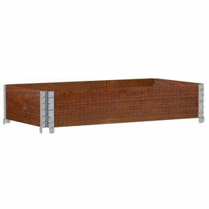 vidaXL Jardinière marron 100x50 cm bois massif de pin