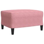 vidaXL Ensemble de canapés 4 Pièces avec coussins Rose Velours
