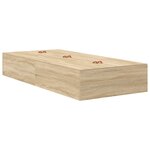 vidaXL Lit de rangement en chêne Sonoma 90x190 cm