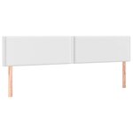 vidaXL Tête de lit à LED Blanc 200x5x78/88 cm Similicuir