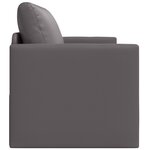 vidaXL Sofa-lit au sol 2-en-1 Gris 124x71x78 cm Simili cuir
