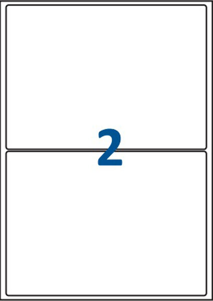 Lot de 20 Planches étiquettes autocollantes sur feuille A4 : 199 6 x 143 5 mm (2 étiquettes par feuille  spéciales bons de transport)