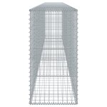 vidaXL Panier gabion avec couvercle 500x50x100 cm fer galvanisé