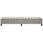 vidaXL Cadre de lit sans matelas gris clair 90x200 cm velours